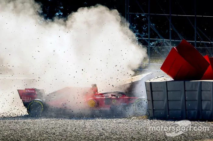 Accidente de Sebastian Vettel, Ferrari