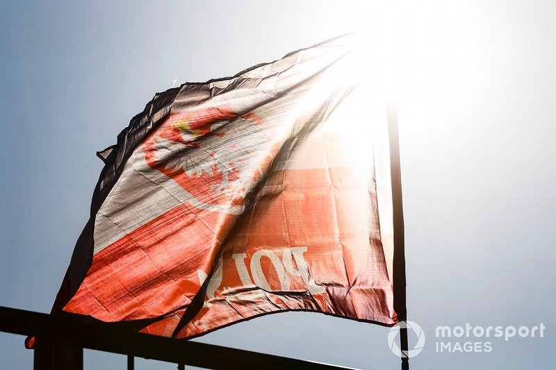 Bandiera polacca a supporto di Robert Kubica, Williams Racing