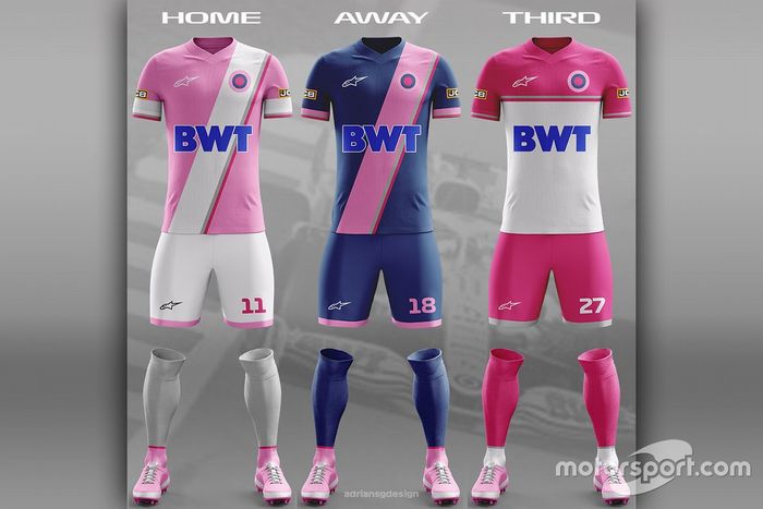 Racing Point Football team kit