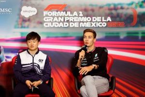 Press Conference Yuki Tsunoda, Scuderia AlphaTauri George Russell, Mercedes AMG 