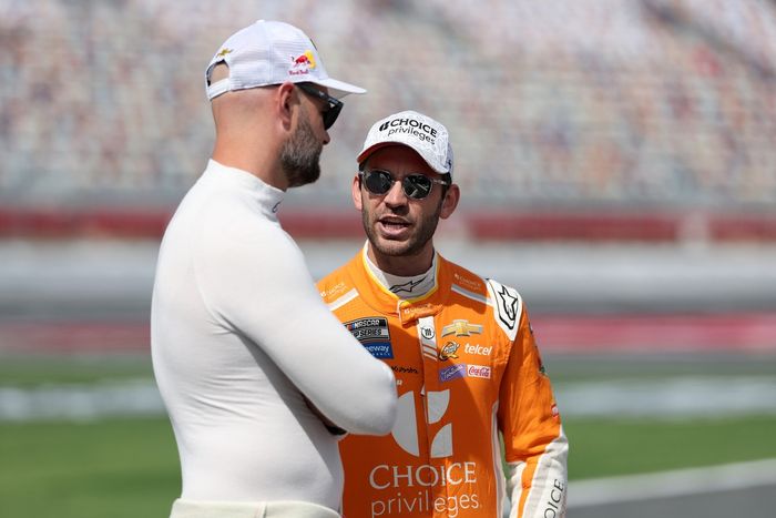 Daniel Suarez, Trackhouse Chevrolet, Shane van Gisbergen, Trackhouse Racing Chevrolet