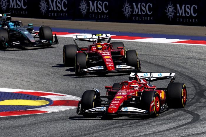 Charles Leclerc, Ferrari, Lewis Hamilton
