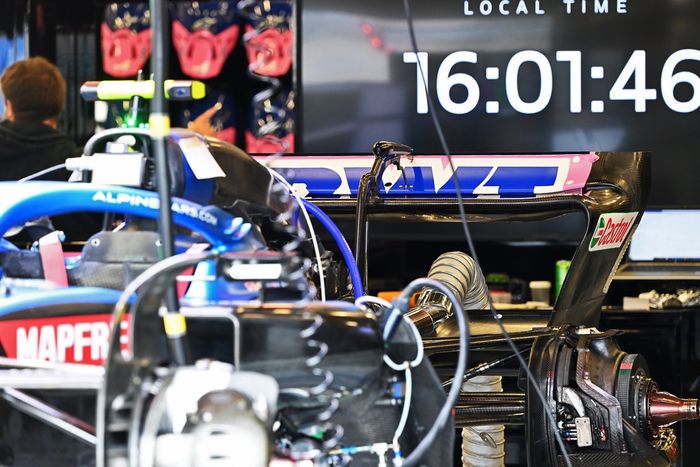 Detalle del Alpine A522