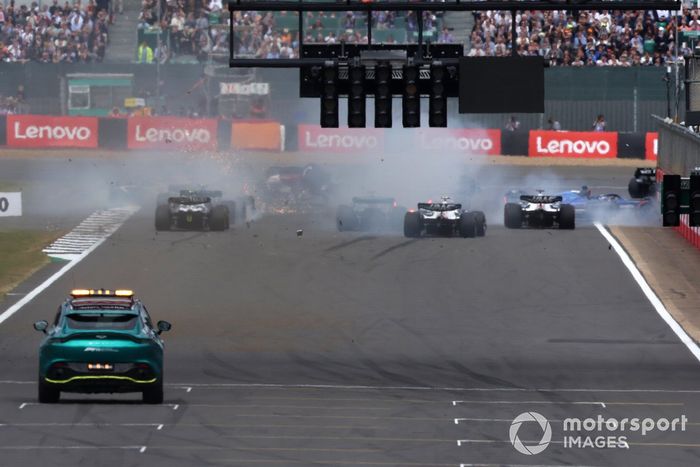 Choque en la arrancada