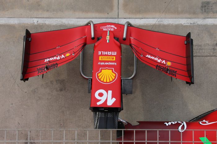 Alerón delantero del Ferrari SF21