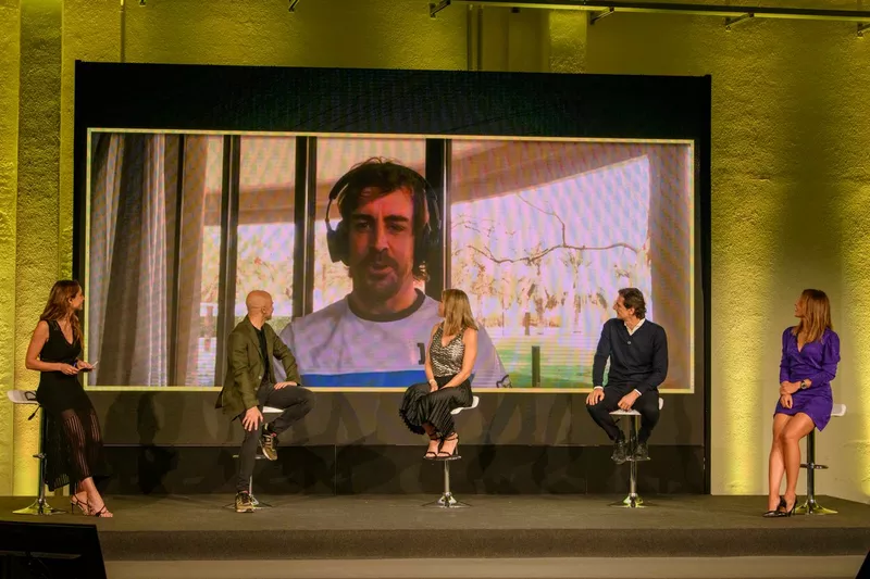 Fernando Alonso, en la presentación de DAZN F1 2021