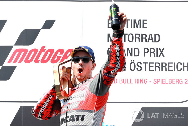 Il vincitore della gara Jorge Lorenzo, Ducati Team