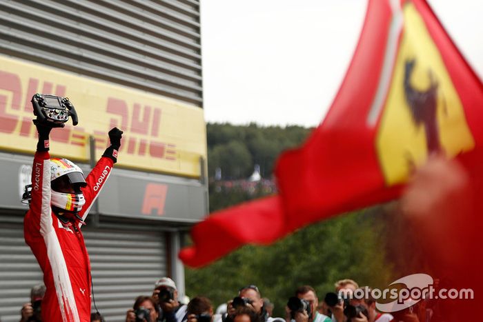 El ganador: Sebastian Vettel, Ferrari
