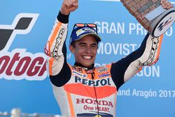 Podium: Race winner Marc Marquez, Repsol Honda Team