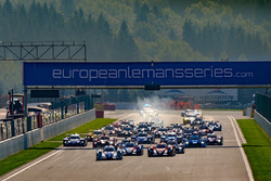 Start: #21 Dragonspeed, Oreca 07 - Gibson: Henrik Hedman, Nicolas Lapierre, Ben Hanley lider
