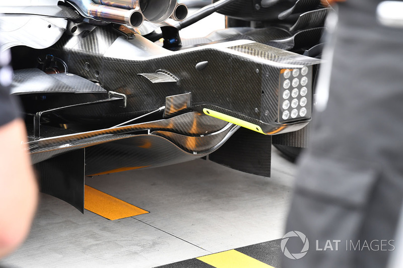 Diffuseur de la Mercedes-Benz F1 W08