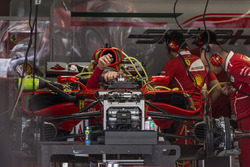 Ferrari SF70H im the garage