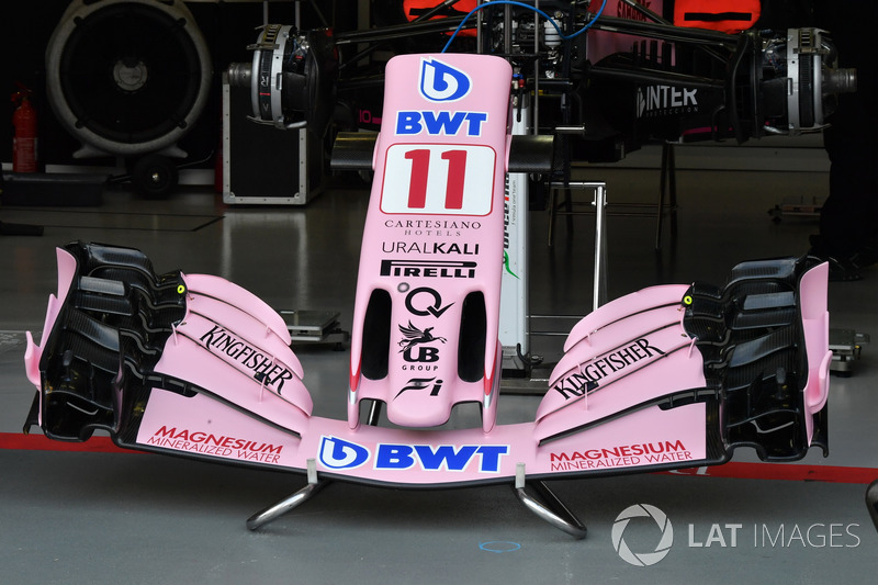 Sahara Force India VJM10 nose and front wing