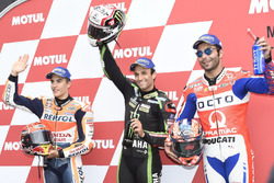 Sıralama turları ilk 3: Marc Marquez, Repsol Honda Team, Pole Johann Zarco, Monster Yamaha Tech 3, D