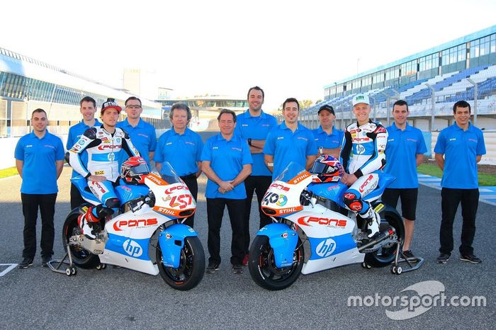 Edgar Pons y Fabio Quartararo, Pons HP 40 con el equipo