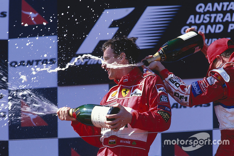 1999. Подіум: 1. Едді Ірвайн, Ferrari. 2. Хайнц-Харальд Френтцен, Jordan. 3. Ральф Шумахер, Williams