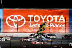 Matt Crafton, ThorSport Racing Toyota, airborne