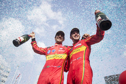 Secondo Daniel Abt, ABT Schaeffler Audi Sport e il terzo Lucas di Grassi, ABT Schaeffler Audi Sport