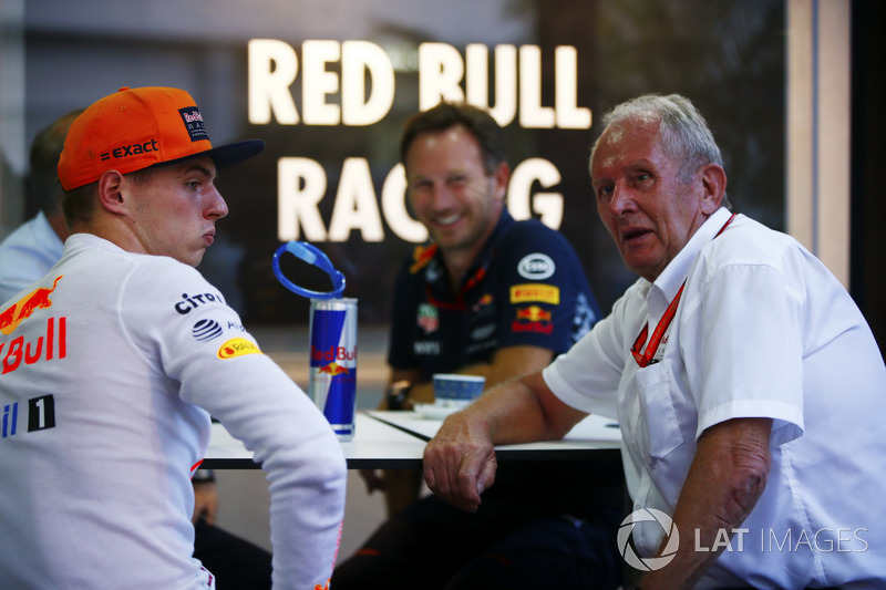 Макс Ферстаппен, Red Bull Racing, керівник Red Bull Racing Крістіан Хорнер, консультант Red Bull Racing Гельмут Марко