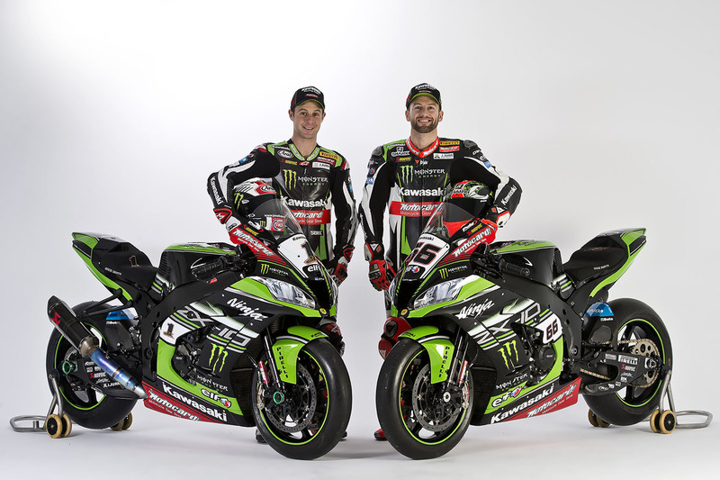 Jonathan Rea, Kawasaki Racing; Tom Sykes, Kawasaki Racing