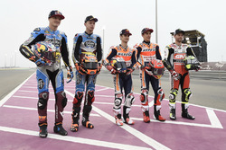 Marc Márquez, Repsol Honda Team; Jack Miller, Estrella Galicia 0,0 Marc VDS; Tito Rabat, Estrella Ga