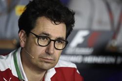 Mattia Binotto, Ferrari Chief Technical Officer in de persconferentie