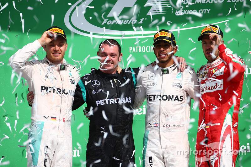 Podium: 1. Lewis Hamilton, Mercedes AMG F1; 2. Nico Rosberg, Mercedes AMG F1; 3. Sebastian Vettel, F