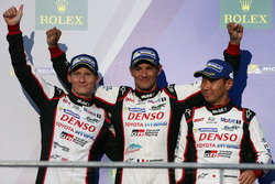 Podium: 3. #6 Toyota Racing, Toyota TS050 Hybrid: Stéphane Sarrazin, Mike Conway, Kamui Kobayashi