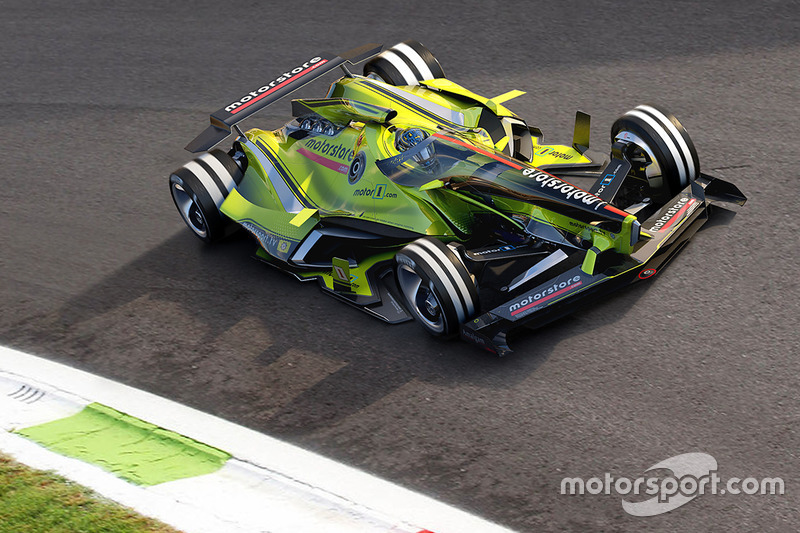 Futuristisch Formule 1-ontwerp voor 2030