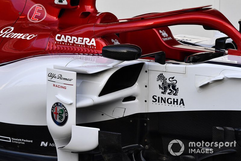 Alfa Romeo Racing C38 sidepod detail