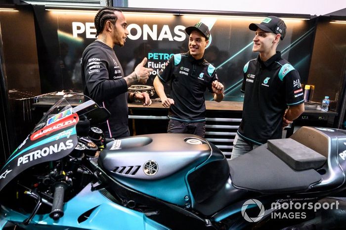 Franco Morbidelli, Petronas Yamaha SRT, Lewis Hamilton, Fabio Quartararo, Petronas Yamaha SRT