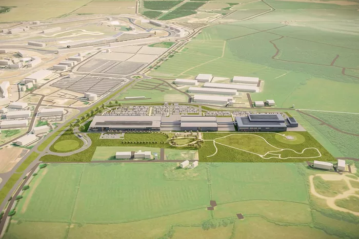 Render de la fábrica de Aston Martin en Silverstone