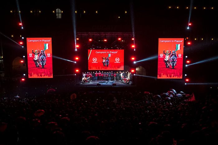 Celebración del año 2022 del Ducati Team 