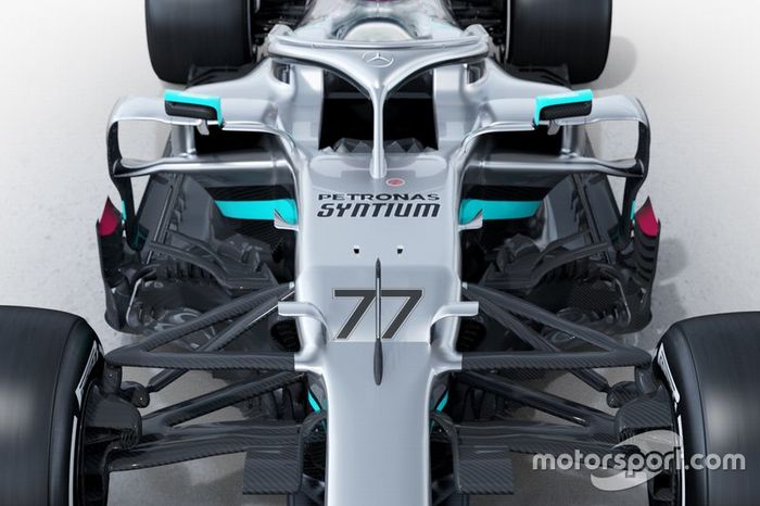 Detalle del Mercedes AMG F1 W11 