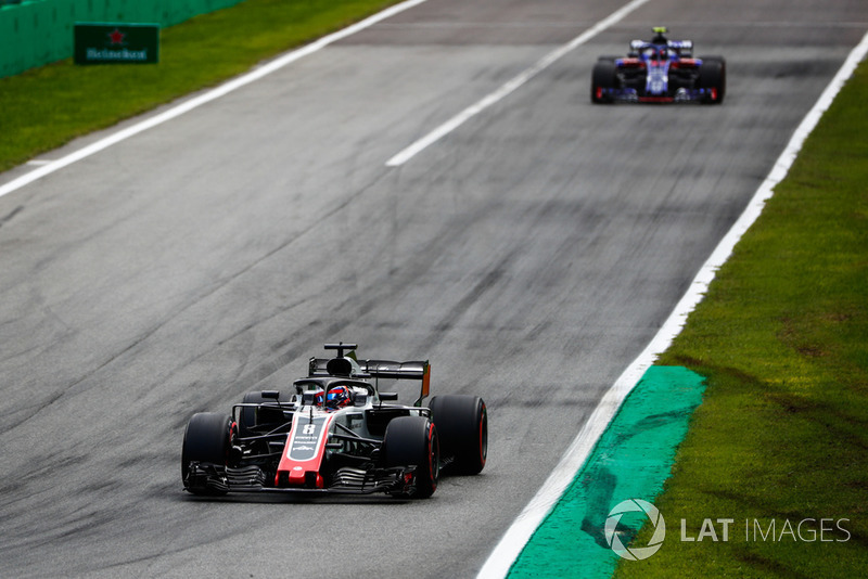 Romain Grosjean, Haas F1 Team VF-18, Pierre Gasly, Toro Rosso STR13