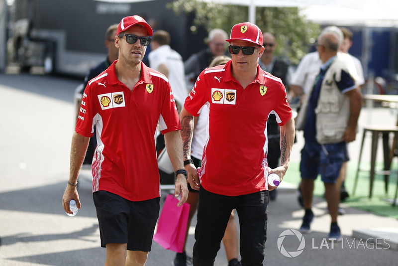Sebastian Vettel, Ferrari, Kimi Raikkonen, Ferrari