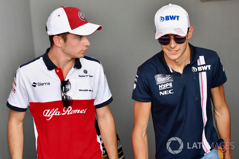 Шарль Леклер, Sauber F1 Team, Естебан Окон, Racing Point Force India F1 Team