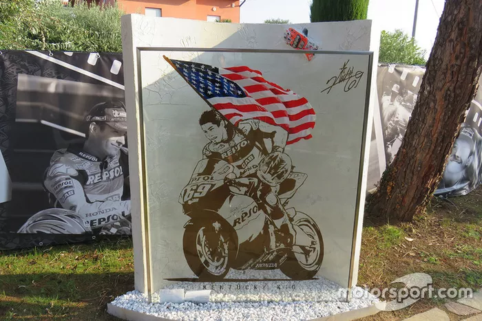 Jardín homenaje a Nicky Hayden en Misano