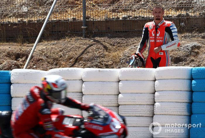 Jack Miller, Pramac Racing después de su caída