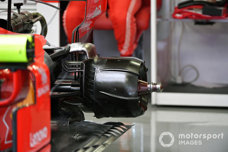 Un moyeu de roue arrière de Ferrari SF71H