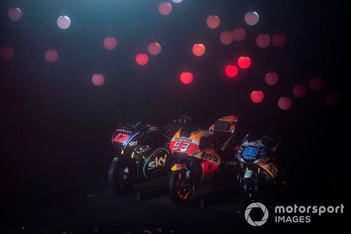 Francesco Bagnaia, Sky Racing Team VR46, Marc Marquez, Repsol Honda Team, Jorge Martin, Del Conca Gresini Racing, bikes