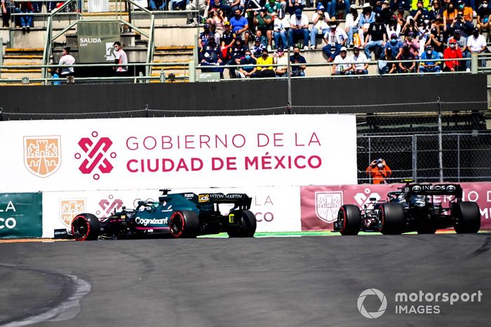 Lance Stroll, Aston Martin AMR21, Valtteri Bottas, coches Mercedes W12