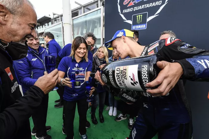 El campeón del mundo Fabio Quartararo, Yamaha Factory Racing
