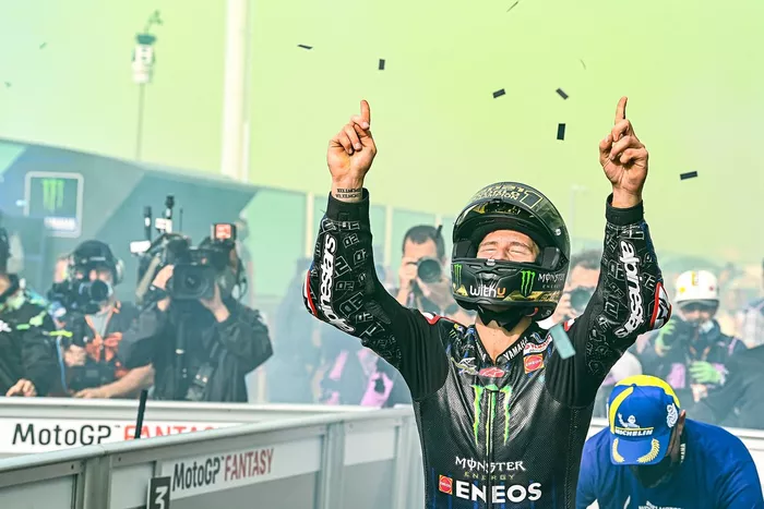 El campeón del mundo Fabio Quartararo, Yamaha Factory Racing