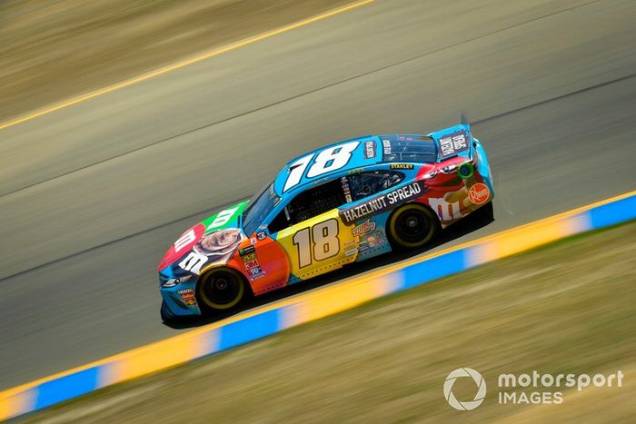 Kyle Busch, Joe Gibbs Racing, Toyota Camry M&M's Hazelnut