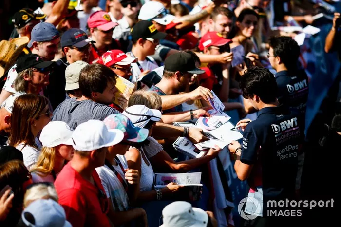 Lance Stroll, Racing Point ve Sergio Perez, Racing Point