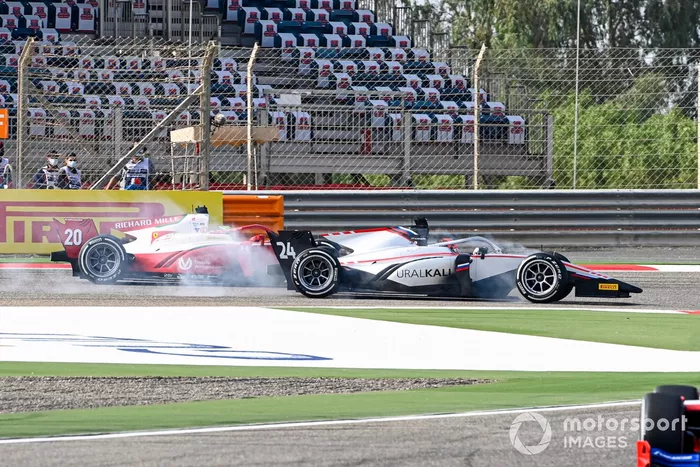 Nikita Mazepin, Hitech Grand Prix y Mick Schumacher, Prema Racing 