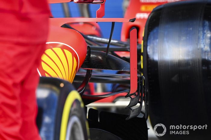 Detalle aerodinámico lateral del Ferrari SF1000 