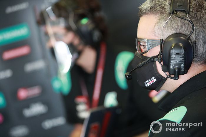 La moto de Fabio Quartararo, Petronas Yamaha SRT team 