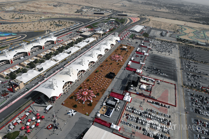 Vista aérea del circuito internacional de Bahrein